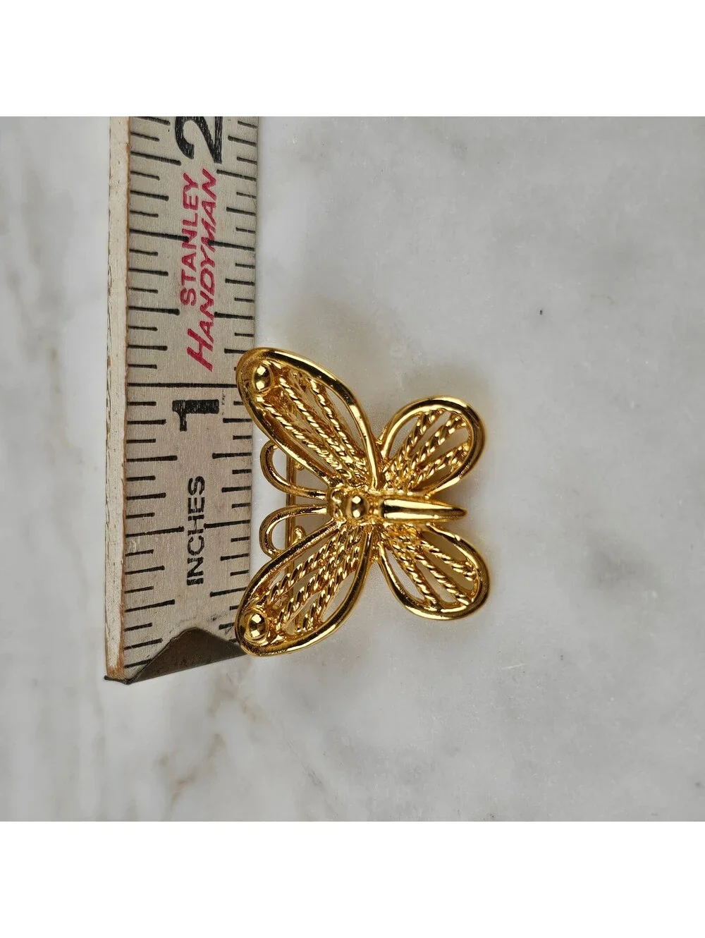 Vintage Napier Brooch Lot Silver Tone Bow Gold Butterfly Figural Pins